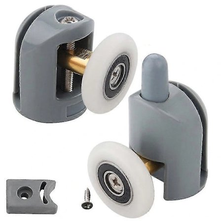 Sæt med 8 Hjul til Brusekabinedør, Brusekabinehjul til 23mm Badeværelse (4 Øvre og 4 Nedre)