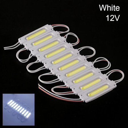 10 kpl LED-moduuli COB Light WHITE 12V VALKOINEN 12V
