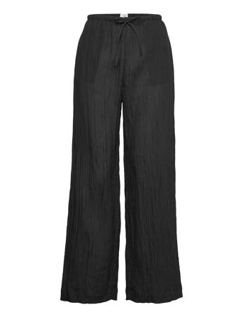 Myla Silk Trouser Vide Bukser Sort Filippa K