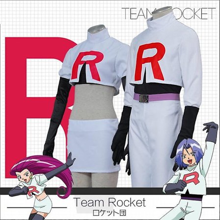 Xs-3xl Cosplay-asut Aikuisille Team Rocket Jessie James Kojirou Halloween Cosplay -asu Täysi Setti Peli Anime - Täydellinen