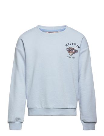 Komfancy L/S Leo Box Ub Swt Sweat-shirt Tröja Blå Kids Only