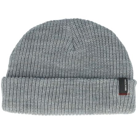 Brixton - Grå cuff Beanie - Kids Baby Heist Beanie Light Heather Grey Cuff @ Hatstore