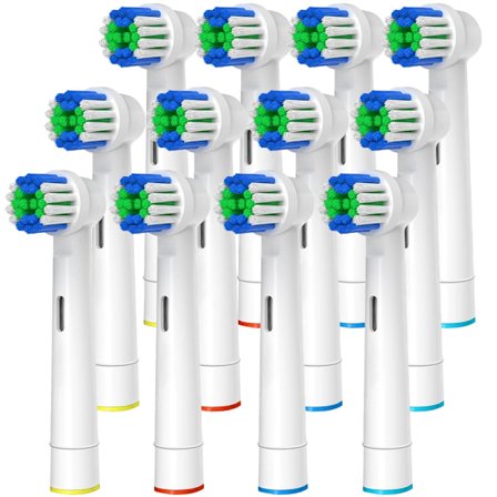 Oral B Kompatibla Ersättningsborsthuvuden för Elektrisk Tandborste, Professionell Tandborsthuvud Refill för Pro & D Serien