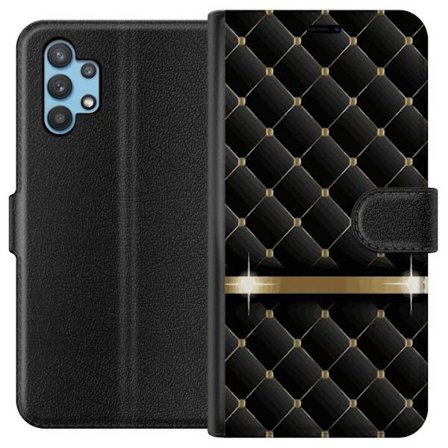 Kompatibel Tegnebogsetui til Samsung Galaxy A32 5G Luksus Sort