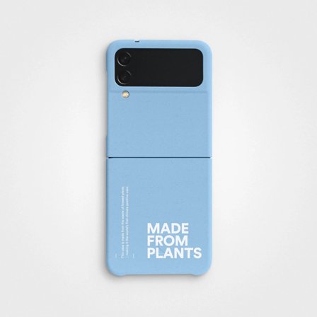 Sustainable Phone Case Light Blue Made from Plants | agood company, Samsung Flip 2022