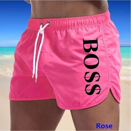 Boss Casual Fashion Strandshorts til Mænd Badebukser Rose 1 L Rose 1