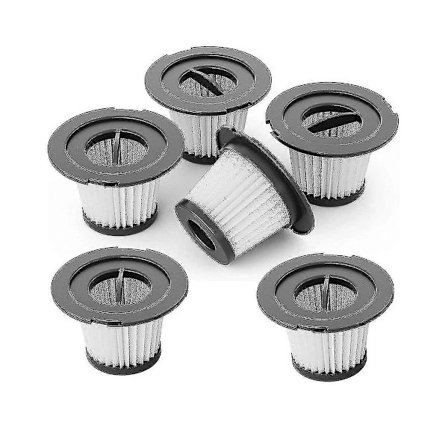(pow yeah!) HEPA-filter 6-pack för sladdlös dammsugare, ersättning