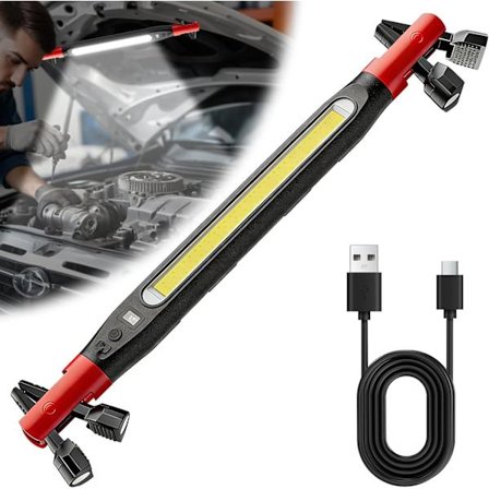 Uusi magneettinen työvalo 2026, konepellin alainen työvalopalkki, ladattava LED-nauhavalo, sopii auton korjaukseen, autotalleihin ja hätätilanteisiin 
