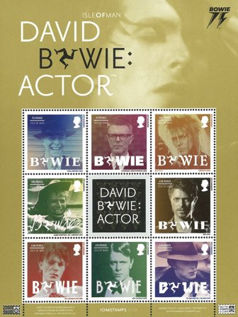 Isle of Man - David Bowie - Postfrisk miniark