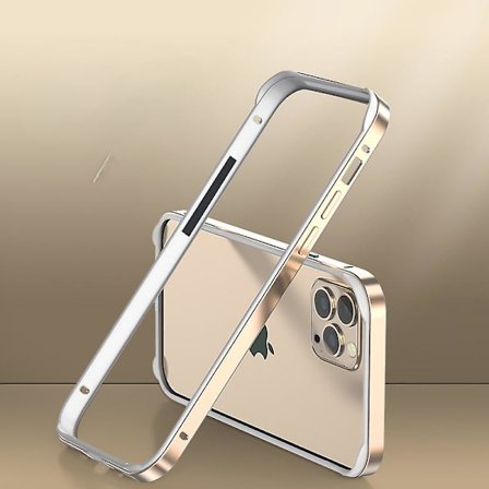 Aluminium Metal Bumper Frame Cover Kompatibel med Iphone 15 Pro Metal Frame Armor Frame Slim Hard Case Blød Indre Bumper