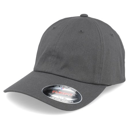 Flexfit - Grau Flexfit Cap - Dark Grey Dad Cap @ Hatstore