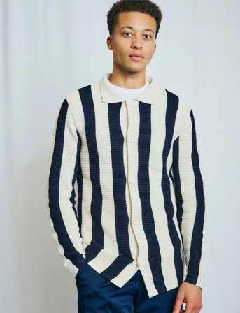 Bruun & Stengade Bs Sito Regular Fit Knitwear - Navy - L