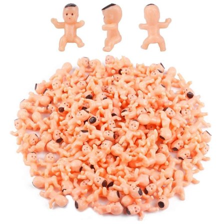 200 stk. Mini Plastfigurer for Selskapsleker og Dusjdekorasjoner