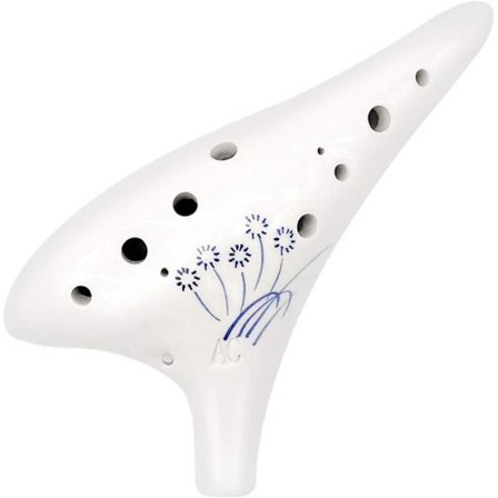 12-hullers Alto C Ocarina, Keramisk Ocarina, Perfekt Instrument til Begyndere og Professionelle