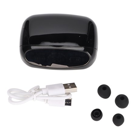 Bluetooth-hörlurar med brusreducering, pekkontroll, Bluetooth 5.1, för musik, hem, arbete