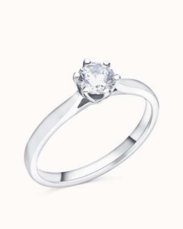 Bonnie, Klassisk Förlovningsring - 18K Gulguld 0.50 Carat Labbodlad Diamant