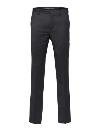 Slhslim-Mylobill Black Trs B Noos Bottoms Trousers Formal Black Selected Homme