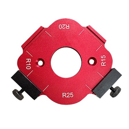 Radius Jig Router Mall 4 I 1 R10 R15 R20 R25 Multifunktionell Exakt Aluminiumlegering Snabb Lokalisator R Vinkel Mall