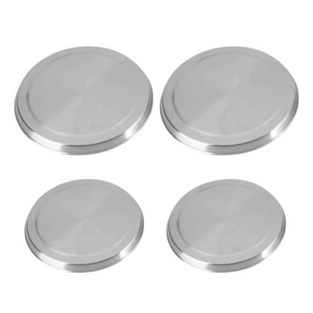 INF Kogepladelåg i rustfrit stål, 4-pak