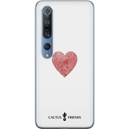 Kompatibelt Mobildeksel til Xiaomi Xiaomi Mi 10 Pro 5G Cactus and Friends - Fingerprint Love