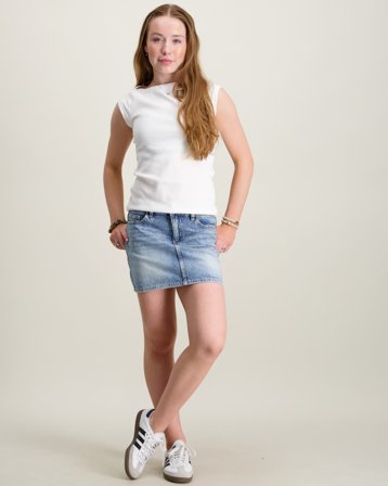 LMTD NLFBETT DNM SHORT SKIRT Blå Kjolar Tjej - Kids Brand Store