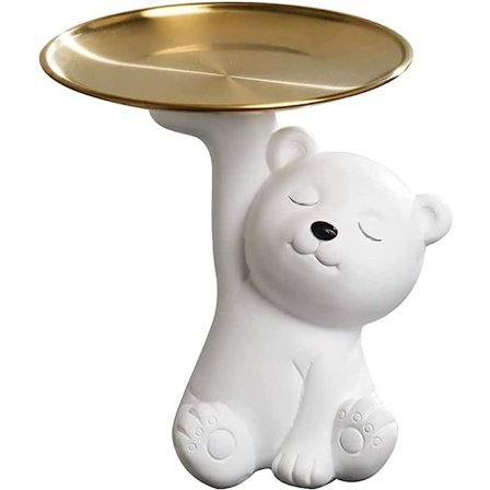 Kreativ Förvaringsbricka för Vardagsrum Snacks, Frukter och Diverse Småsaker Nyckelskål Ring Smyckesbricka Harts Retro Design Ornament