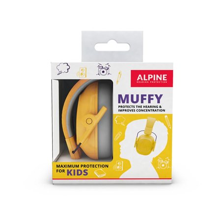 Alpine Hearing Protection Høreværn Muffy Kids / Børn Yellow, Tøj & Bolig, Rejsetilbehør, Ørepropper