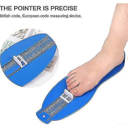 Fodmålingsenhed til børn og voksne, EU standard skostørrelse, fodmåler til børn, skostørrelsesmåler