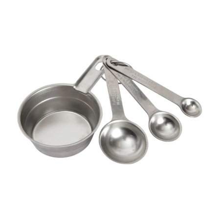 Mätset 4 delar, dl + msk + tsk + krm - TINA Silver