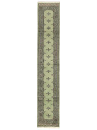 79X435 Tappeto Orientale Pakistan Bukara 2Ply Passatoie Verde Scuro/Verde (Lana, Pakistan)