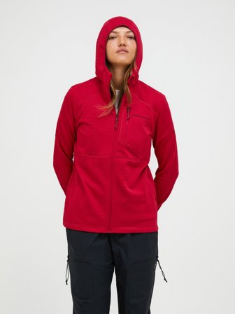 Trail Polartec Power Grid Zip Hood Women