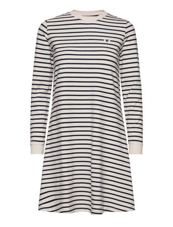 Isa Dress Lyhyt Mekko Navy Wood Wood