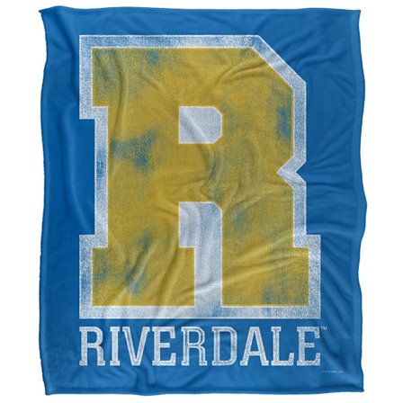 Riverdale Silky Varsity Supermjuk Filt One Size Blå/Gul/
