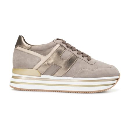 Hogan, Sneakers Beige, Dames, Maat:39 EU,suede