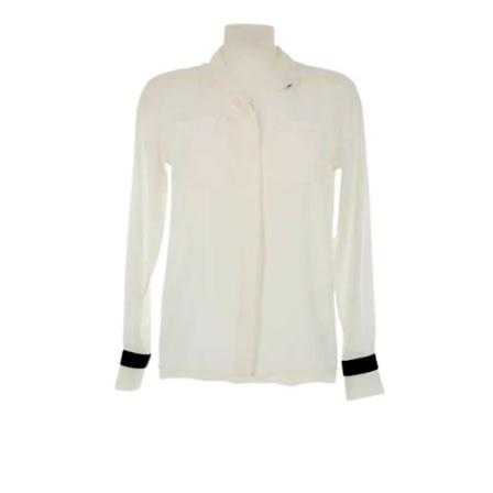 Chanel Vintage Pre-owned Stof toppe Hvid, Dame