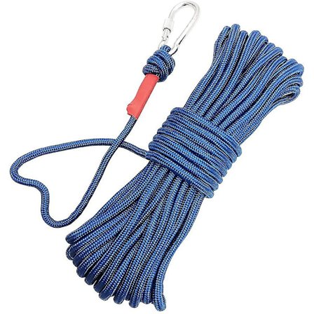 Fiskeri Magnetisk Tov Med Karabinhage, Udendørs Tov Flettet Tov 20m Høj Trækstyrke