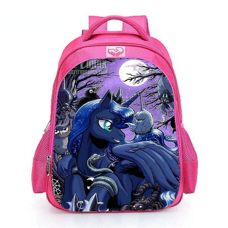 Rosa My Little Pony Skolväska Barn 16 Tum Elev Enhörning Skolväska För Tonårsflickor Casual Resväska Ryggsäck Dagväska