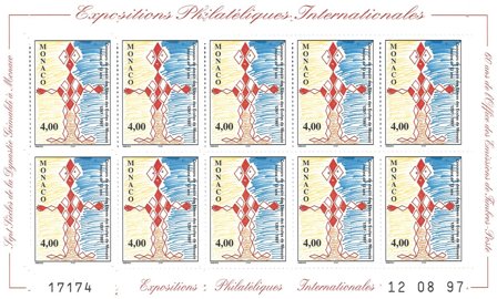 Monaco 1997 - YT 2140-2141 - Postfriske miniark