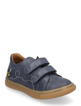 ANGULUS Shoes - Flat - With Velcro - Navy - 23-14.7CM