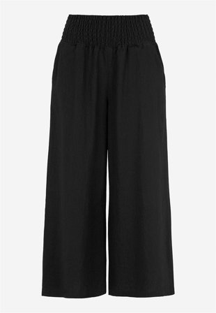 Cellbes of Sweden - Culottebukse i linmiks i svart for damer i størrelse 58/60