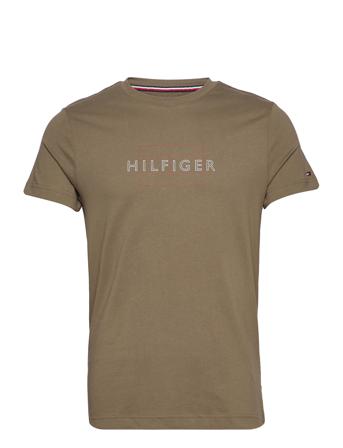 Linear Flag Tee T-shirts Short-sleeved Brun Tommy Hilfiger