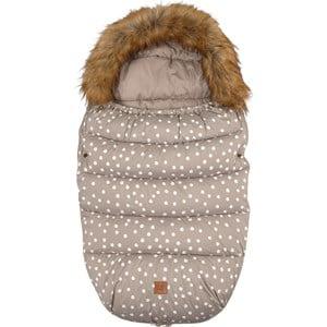 Buddy & Hope Dotted Footmuff Taupe One Size - Stroller accessories - One size - Brown