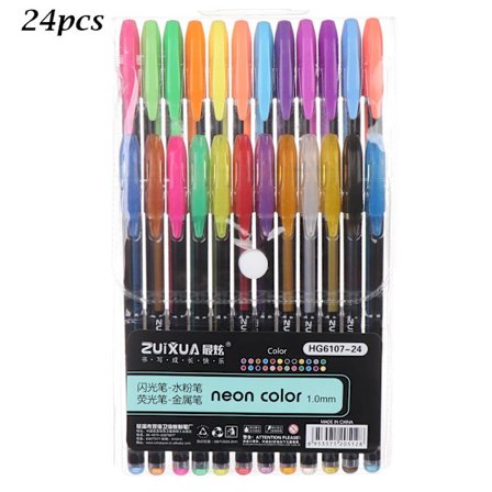 12/16/18/24/36/48st Gel Pens Set Marker Pen Pastell