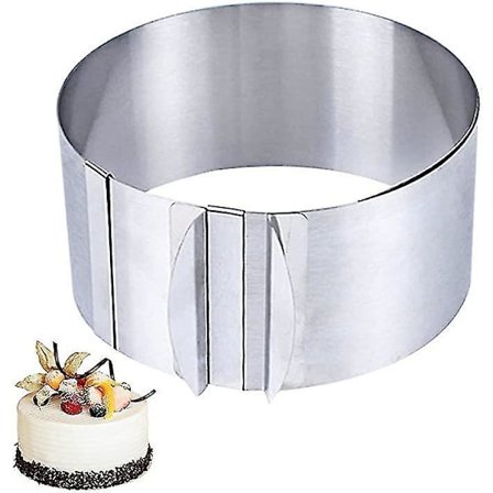 Säädettävä Kakkurengas Ruostumattomasta Teräksestä Mousse-Leivontarenkaat