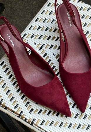 Emelie Olson X Bubbleroom - Faux Suede Slingback - 38