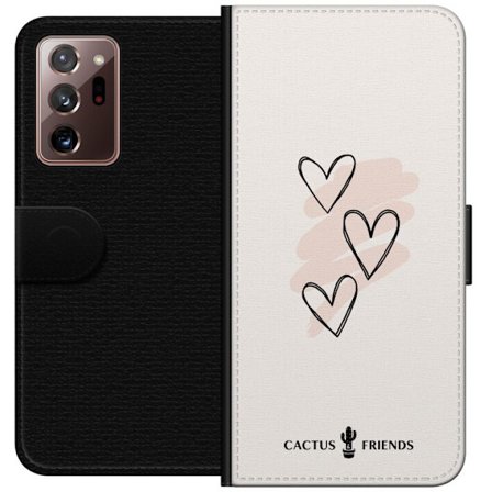 Yhteensopiva Lompakkokotelo Samsung Samsung Galaxy Note20 Ultra Cactus and Friends - Soft Romance Sketch