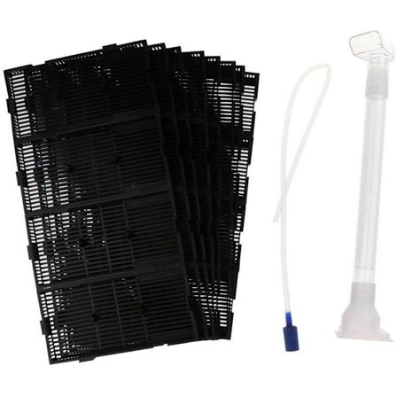Undergravel Filter Kit Akvarium Fisketank Under Gravel Bakke - Flere Størrelser (24 Dele)
