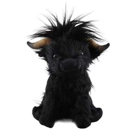 Adoptera en Highland Cow Plysch, Söt Highland Cow Fluffig Mjukt Gosedjur Leksak Födelsedagspresent för Barn
