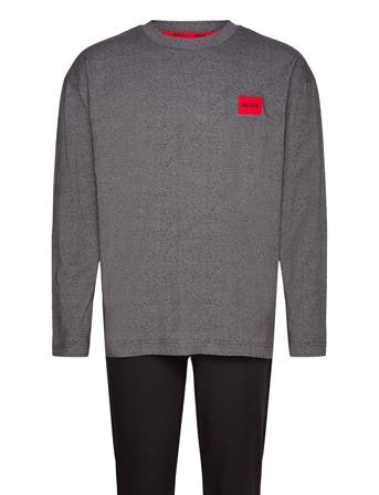 Individual Long Set Pyjamas Svart HUGO*Betinget Tilbud