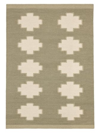 Tucson 160X230 Green/Light Green Wool Rug